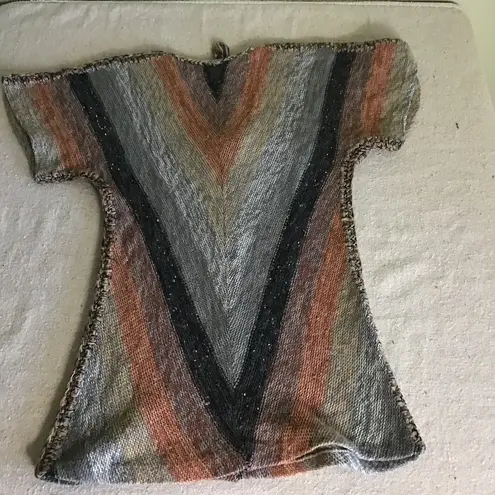 International Vintage Women's Boho Wool Blend Knit Short Sleeve Top Sz. Sm. EUC