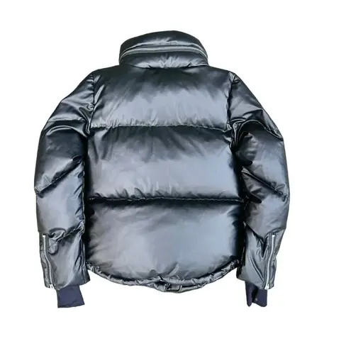 SAM. NYC Vegan Athlete Puffer Coat Size Medium Jacket Black Goose Fill Ski Snow