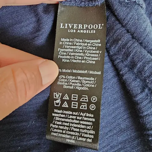 Liverpool Royal Navy Double Layer Flutter Sleeve Knit Top Size Large