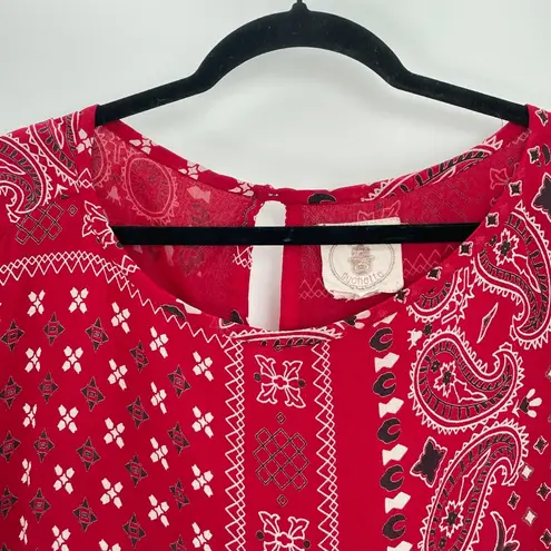 Muche & Muchette Women Red & White Bandana Print Long
