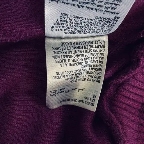 INC X-Small Flare Knit Sweater Pants Pockets Stretch Autumn Berry Magenta New