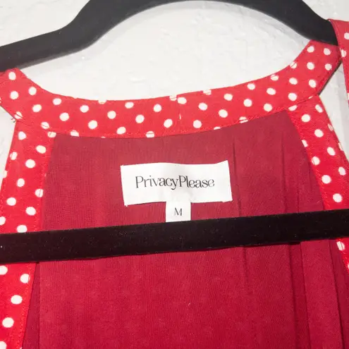 Privacy Please Acme Cherry Polka Dot Wrap Maxi Dress Size Medium