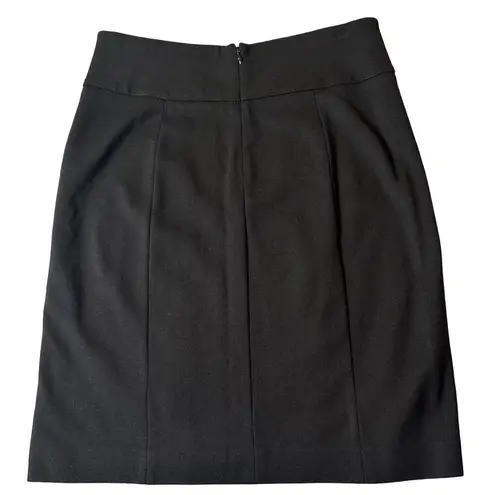 CAbi  Skirt Womens 4 Black Straight Pencil Knee Length Stretch Skirt