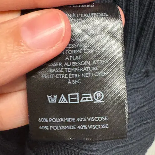 Pilcro Anthropologie Fitted Quarter Zip Sweater Dress Size XL Black