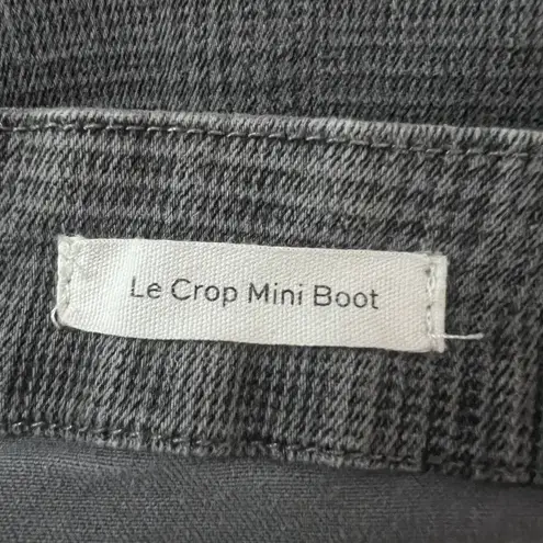 Frame  Le Crop Mini Boot Jeans Women’s Size 6 28” Grey Glen Plaid Bootcut Cropped