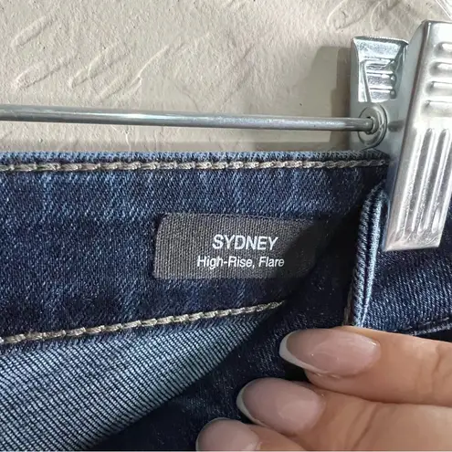 Mavi Sydney High Rise Flare Dark Wash Denim Jeans Blue Size 31