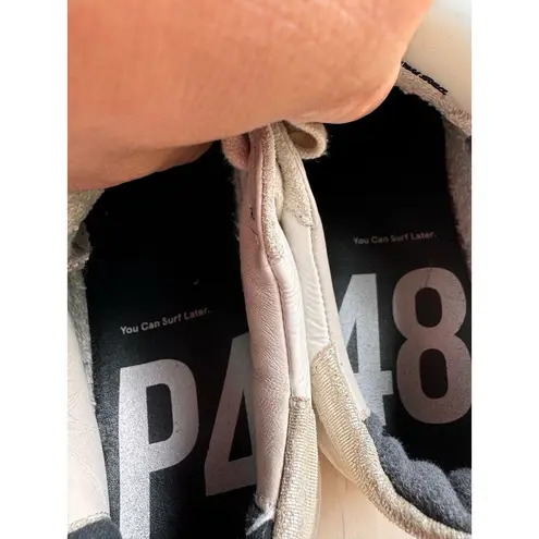 P448 gray and silver Thea Platform Sneaker (Women) size 37 / US 7