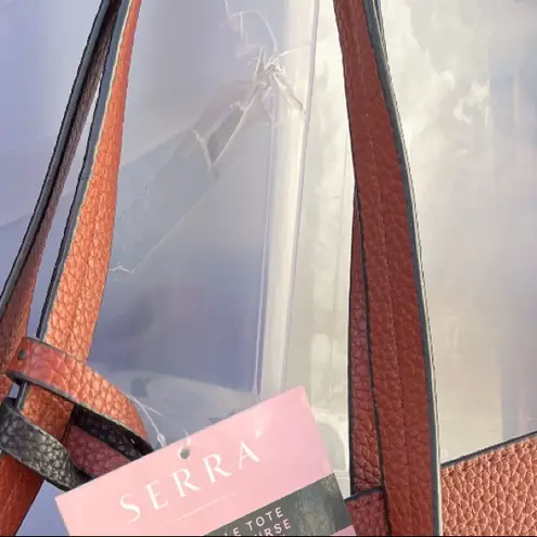 Serra purse tote in black with insert bag