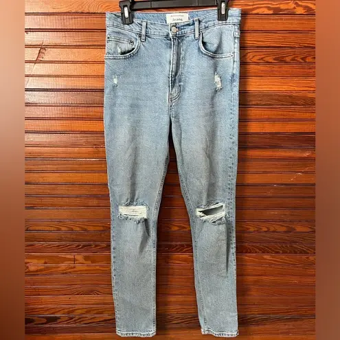 Reformation  High & Skinny Distressed Jeans in Miami Destroyed Size 28