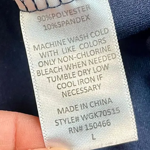 Market & Spruce Navy Blue T-Shirt A-Line Short Sleeve Pocket Dress Large