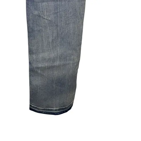 Dollhouse Women's Jeans High Rise Flare Distressed Light Wash Denim Sz. 30 NWT