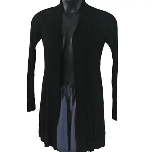 Afrm Shaylee Long Sleeve Open Front Ribbed Cardigan