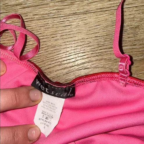 Wet Seal  Pink and Orange Patterned Mini Dress