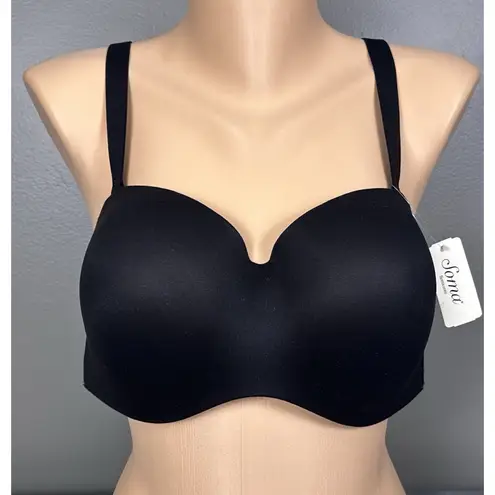 Soma Enbliss Stay Put Strapless Bra Size 38D Convertible Black New See Desc