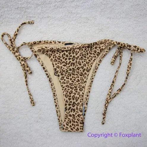 Thrills NEW Free People x mild animal print string bikini bottom, USA XS