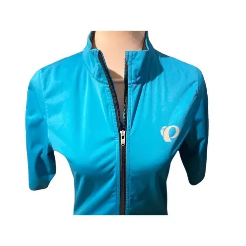 Pearl Izumi Womens Atheletic Tops Full Zip Half Sleeve Turquoise Medium-NWOT