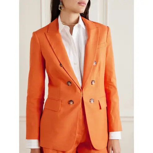 Veronica Beard NWT $698 Bexley Dickey button-embellished linen-blend blazer 0