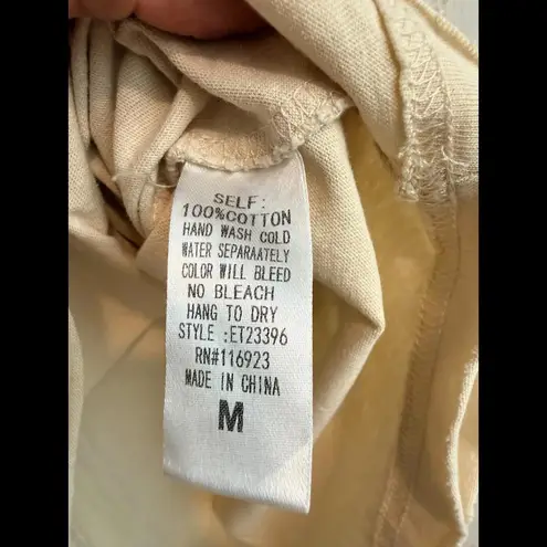 Easel Los Angeles Women's Medium Cowboy Boots Oversize Western Short Sleeve Tee thumbnail 3