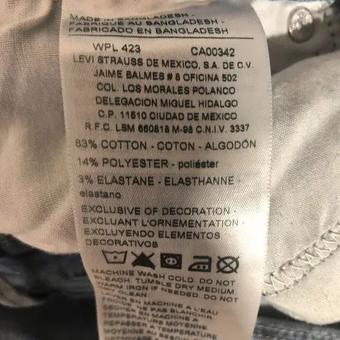 Levi's Denizen Light Blue Stretchy Skinny Jeans Size 28