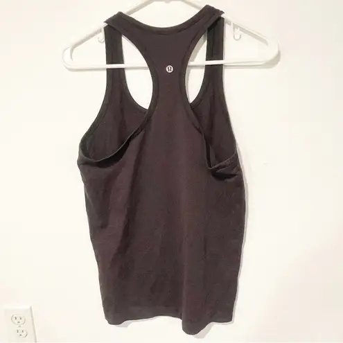 Lululemon  Women's Size 8 Dark Grey Swiftly Tech Racerback Athletic Tank