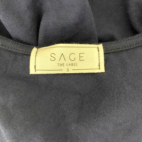 Sage The Label Blue Sleeveless V-Neck Jumpsuit