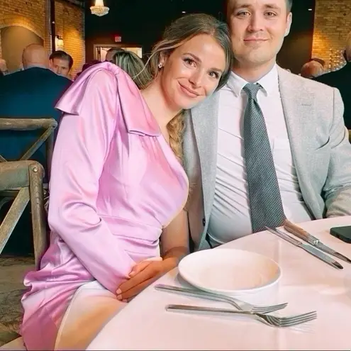 Mac Duggal NEW Ieena Women’s Satin One-Sleeve Minidress Orchid