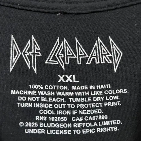 Def Leppard Pyromania Rock Till You Drop Tour 83 Rock Band T-Shirt Size XXL