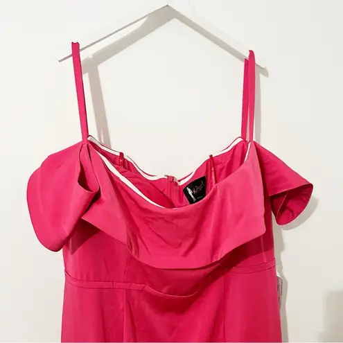 Mac Duggal NEW Lipstick Pink Gown Formal Size 24W