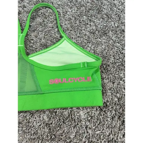 Lululemon  flow y bra bright green soulcycle sports bra women’s size 6 nulu yoga