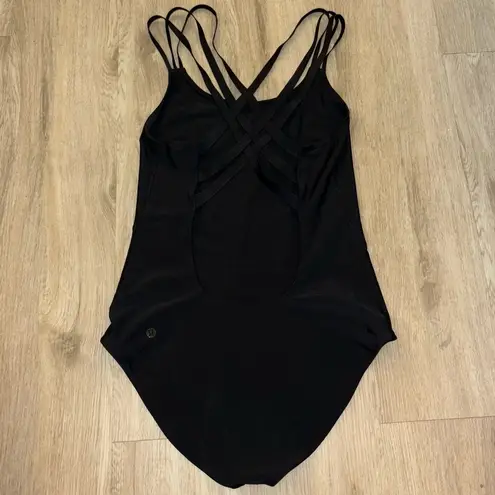 Lululemon  Swim Strappy Back One Piece size 10 in Black