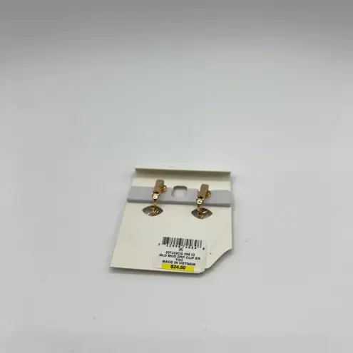 Charter Club  Organic Orbital Drop Clip-On Earrings in Gold MSRP $25 NWT