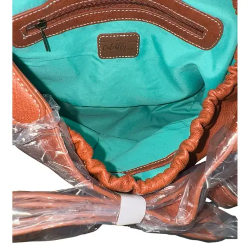 NWT! Catchfly Studio Aztec Crossbody Bag Concealed Carry Western Purse Brown