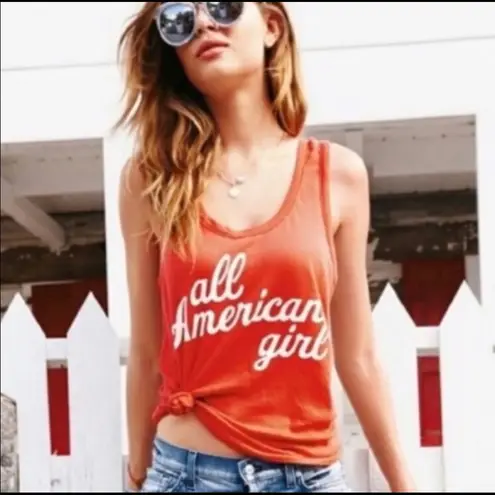 Wildfox  red tank top all american girl