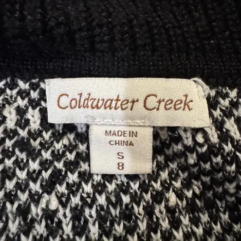 Coldwater Creek Women’s Black and White Checkered Jacket