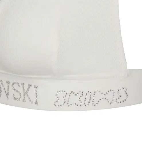 SKIMS /SWAROVSKI Cotton Rib Plunge Bralette
