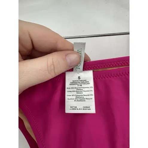 J. Crew Heritage 1989 High Leg Bikini Bottom Women S Pink NEW Vacation Resort