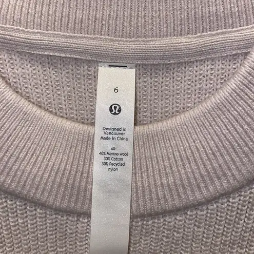 Lululemon 🆕  Merino Wool-Blend Ribbed Crewneck Sweater