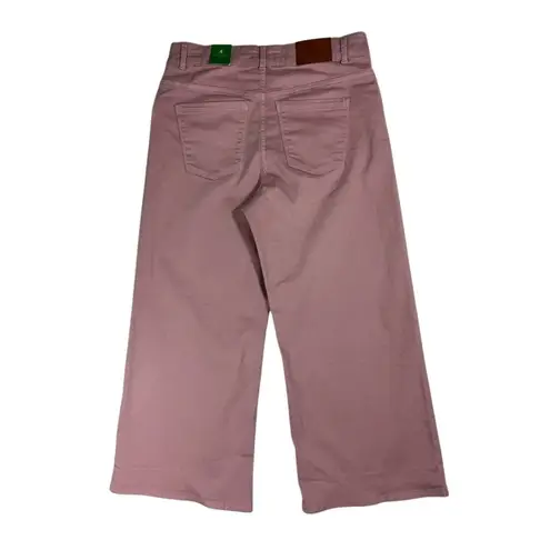 Dip Womens Cropped Fit Pants Size 4 Pink Cotton Denim