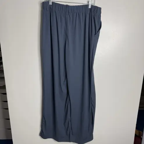 Halara NWT Flex High Waisted Pocket Wide Leg Waffle Work Plus Size Pants XL Tall