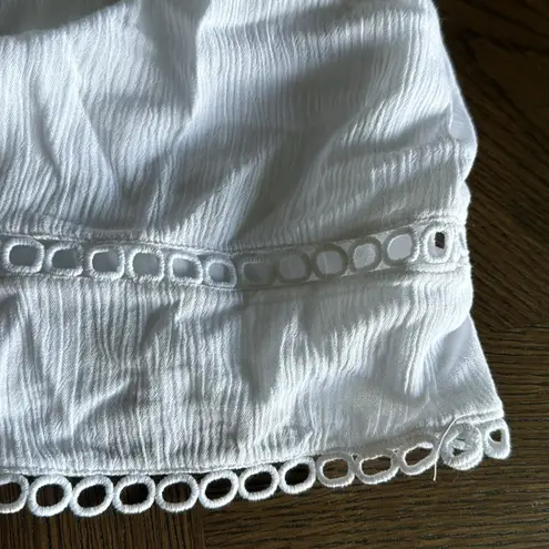 La Blanca Illusion Crinkle Cover-Up Dress, White, X-Small, $93