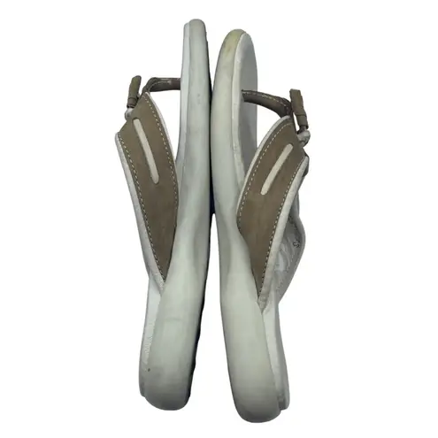 Sebago Comfort Flip Flop Sandals Suede Tassel Tan Size 6