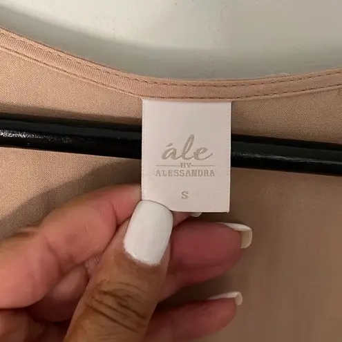 Ale By Alessandra Livia Womens Long Sleeve Romper Tassel V Neck Latte Cream Size