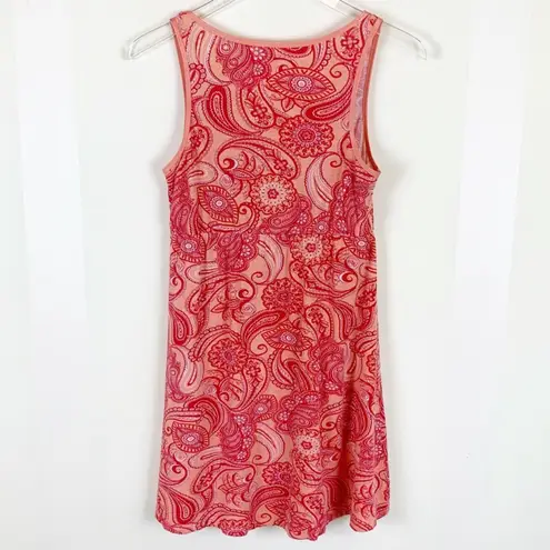 Isaac Mizrahi Small Peach Paisley Sundress