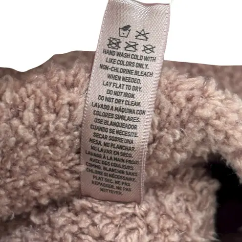 SKIMS Sherpa Teddy Cozy Knit Halter Tan Women’s Size L/XL NWT