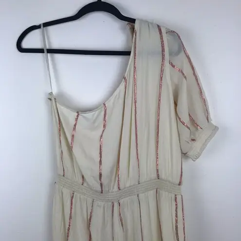 Tularosa NEW  Bobbi jumpsuit rose pink‎ stripe women’s size large - Image 7