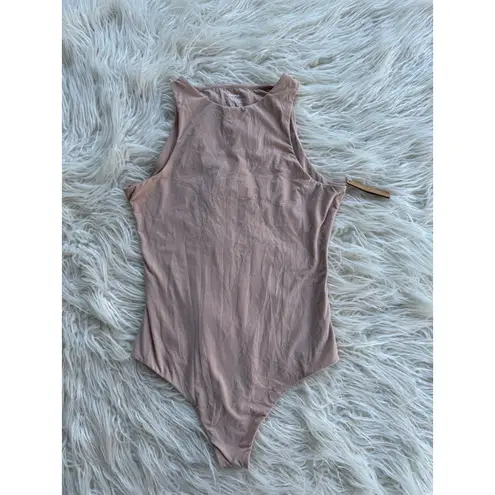 SKIMS Fits Everybody High Neck Bodysuit Mica Size Medium