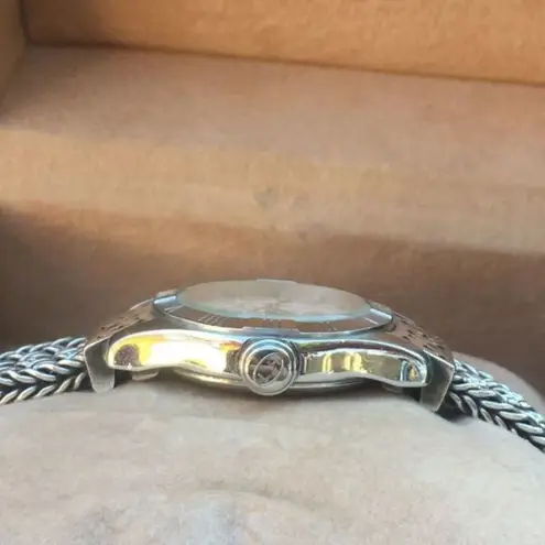 Lois Hill Watch Sterling Silver Roman Numbers Bracelet Link Watch Rare
