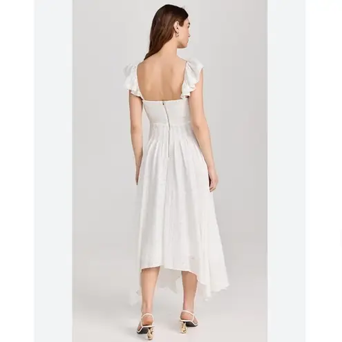 Ramy Brook Bria Dress White Springtime Burnout Size 12