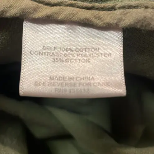 Modcloth - Olive Green Capulet Embroidered Aztec Utility Anorak Jacket- Size S