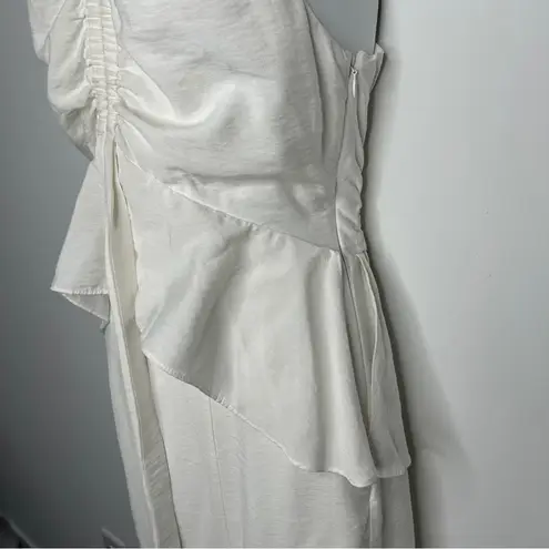 KEEPSAKE THE LABEL Midi Dress Womens Size Small Ivory White Feminine Bridal Date
